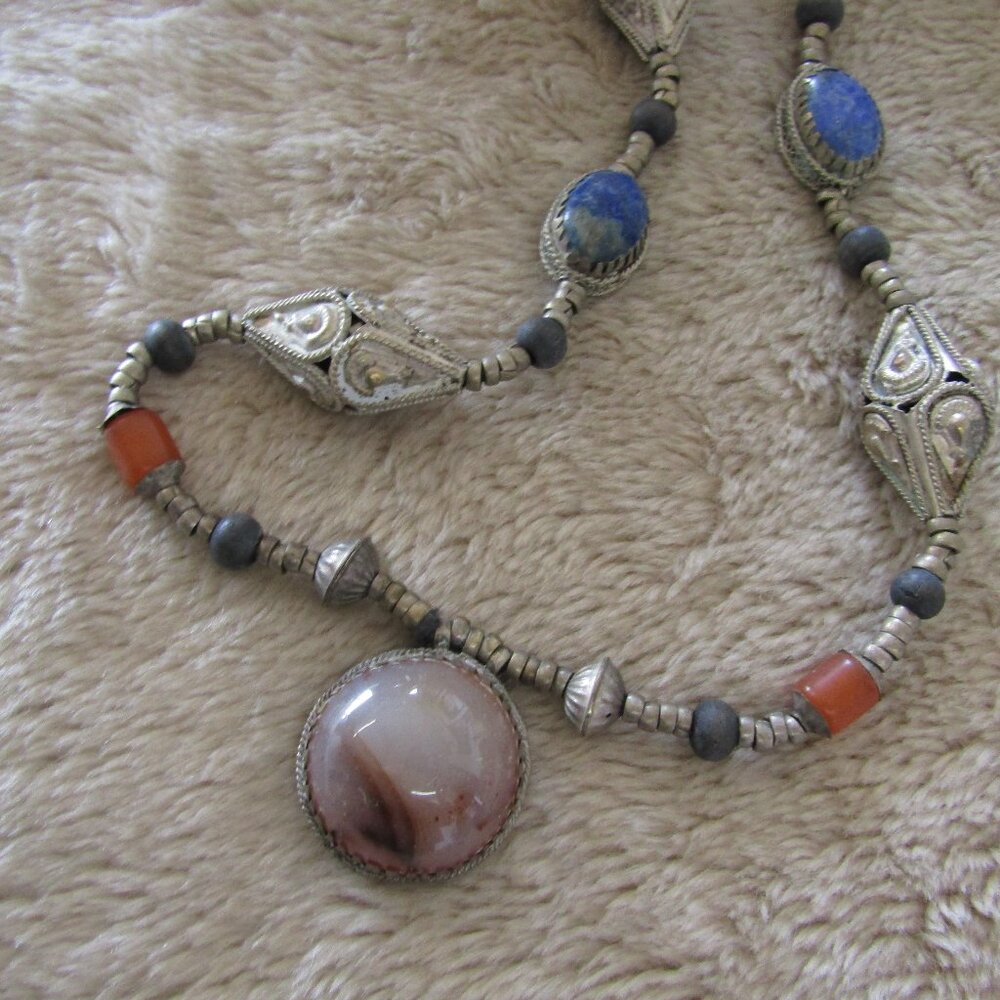 Vintage handcrafted statement necklace